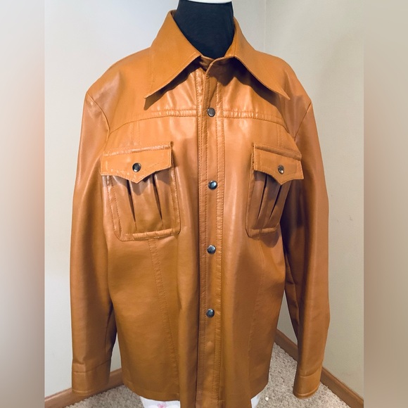 Campus Other - Vintage Campus Outerwear Men’s Vinyl Jacket 44R Made in Korea Retro 1970s